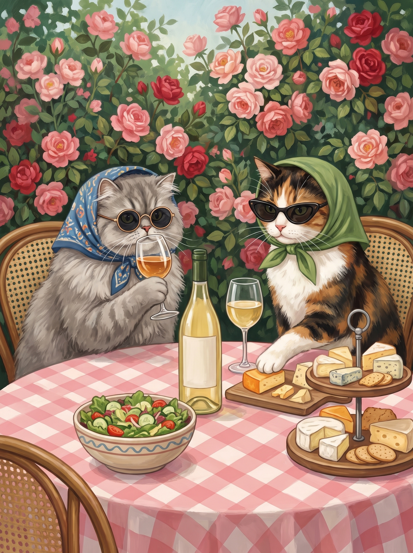 Cats Wine And Cheese