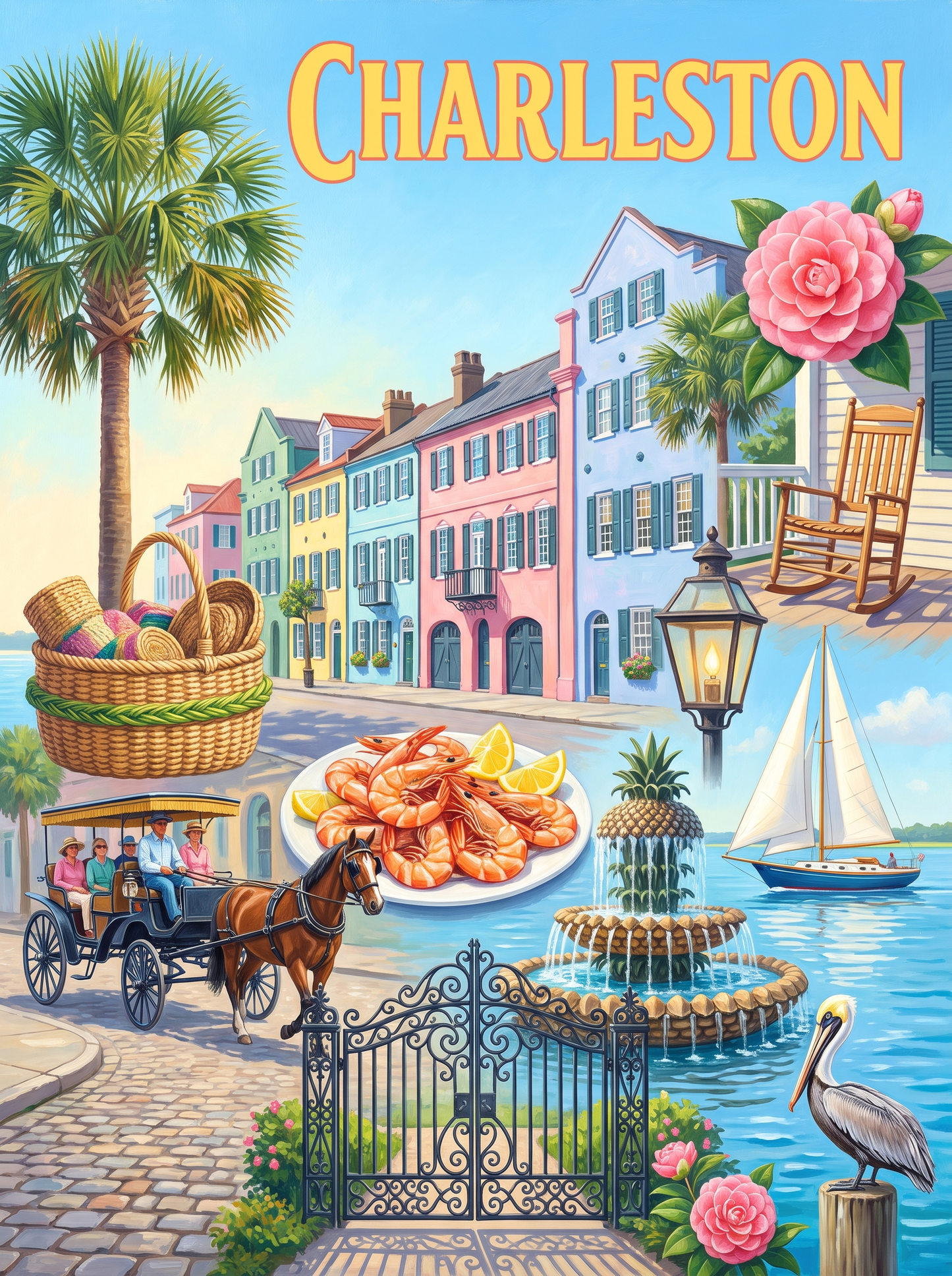 Charleston Pineapple Fountain
