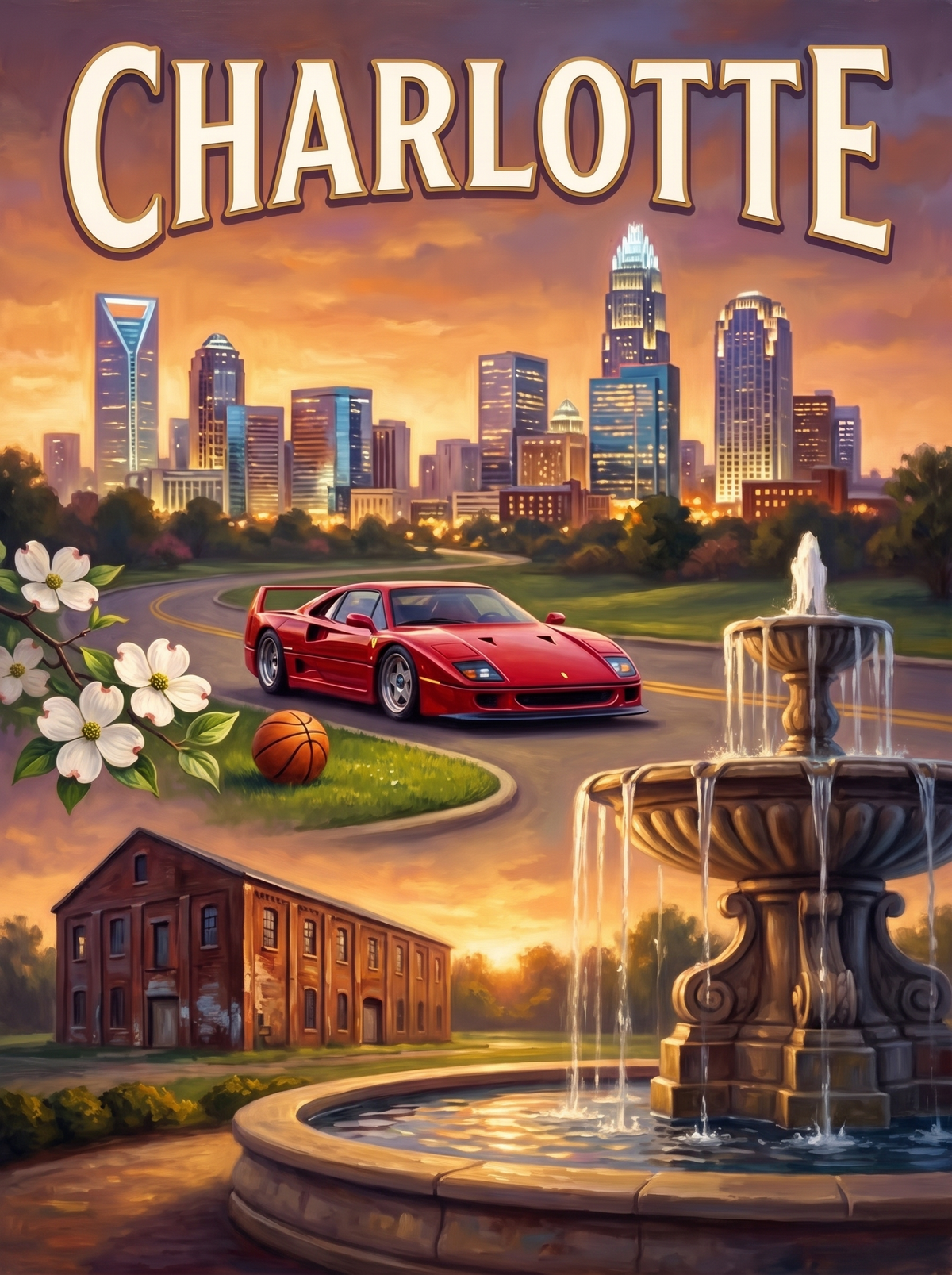 Charlotte Skyline Sports Car