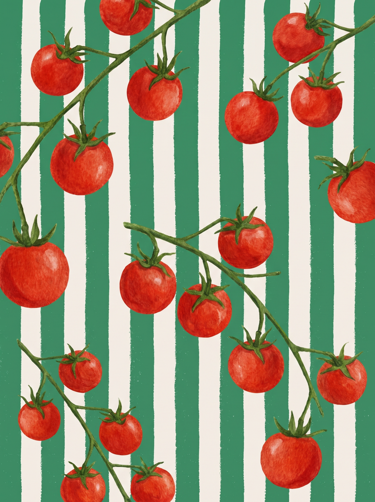 Cherry Tomato Vine Stripes