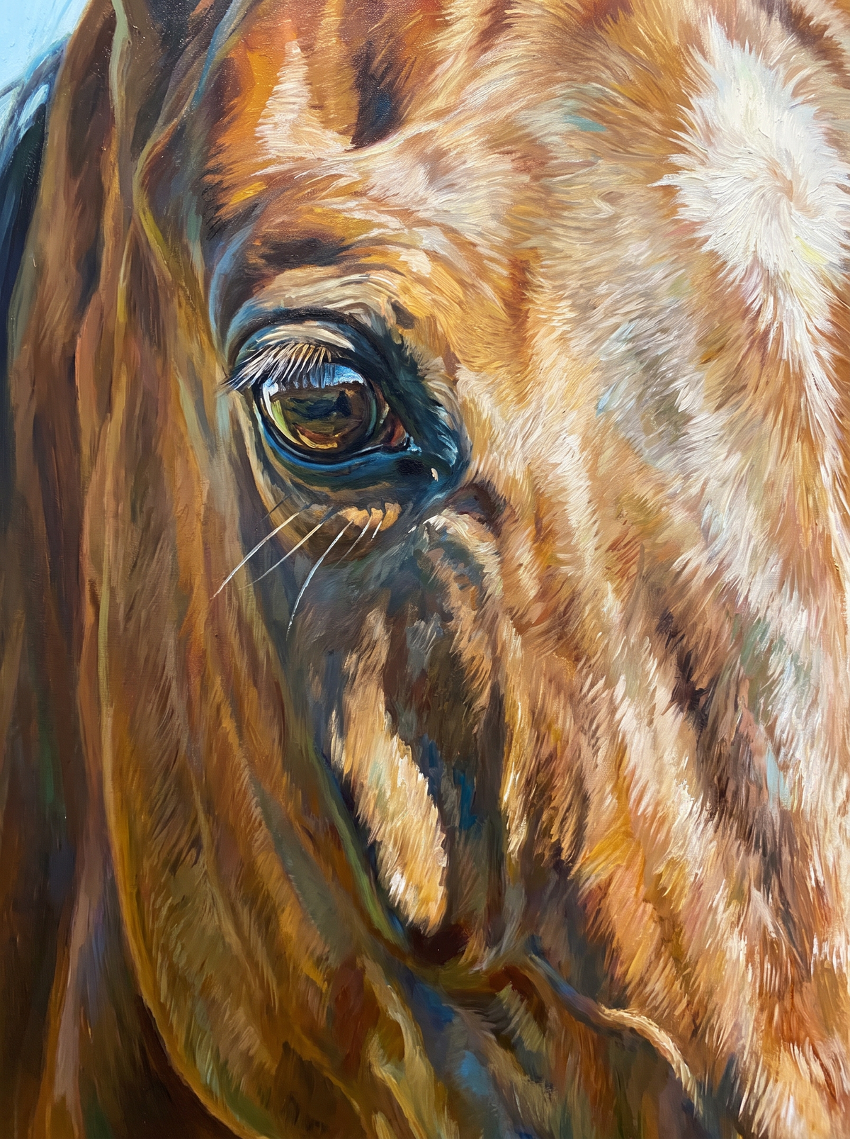 Chestnut Horse Eye