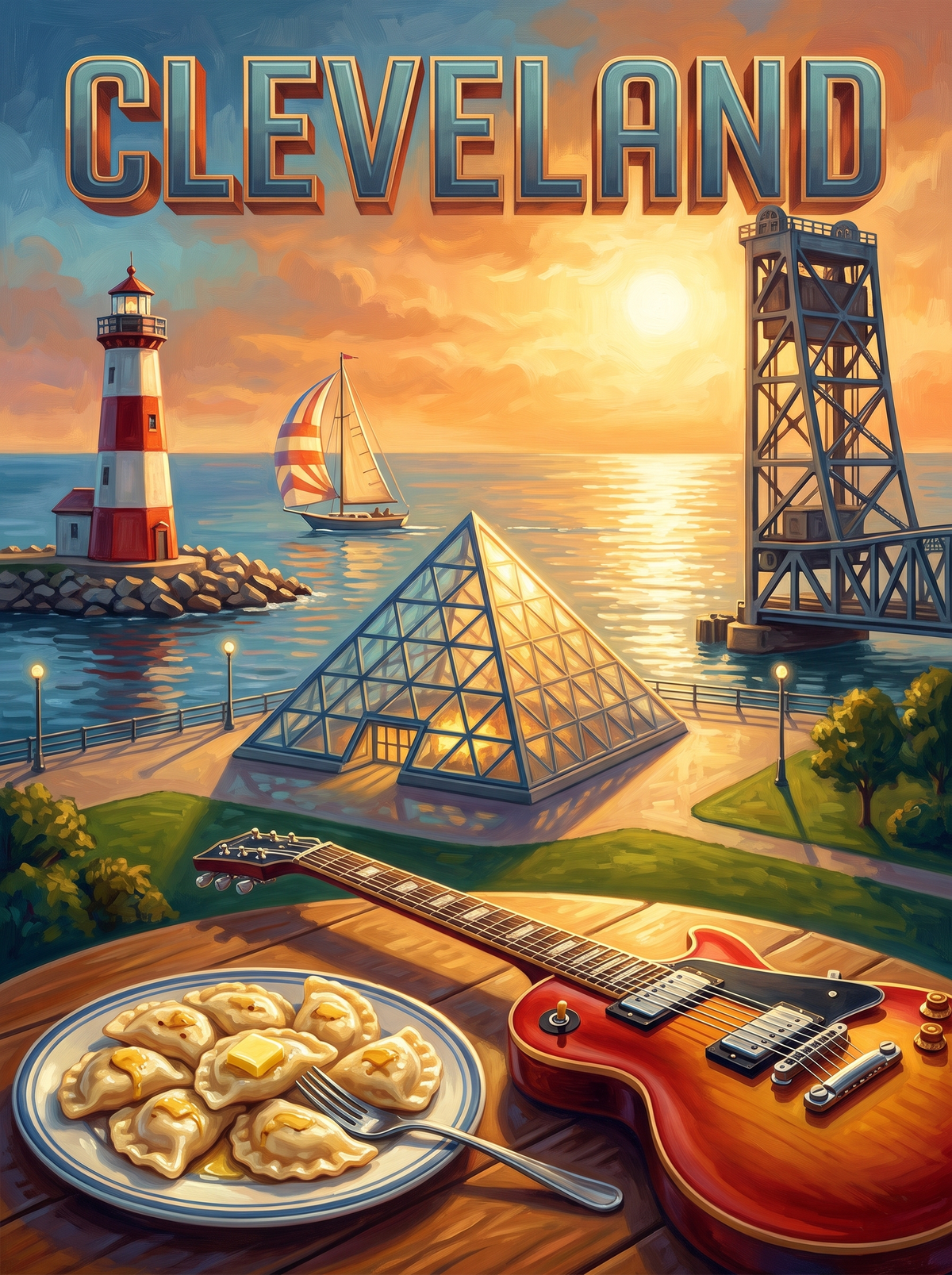 Cleveland Lakefront Guitar