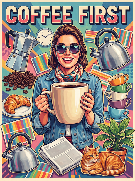 Coffee First Shades (150 Color Diamond Painting)