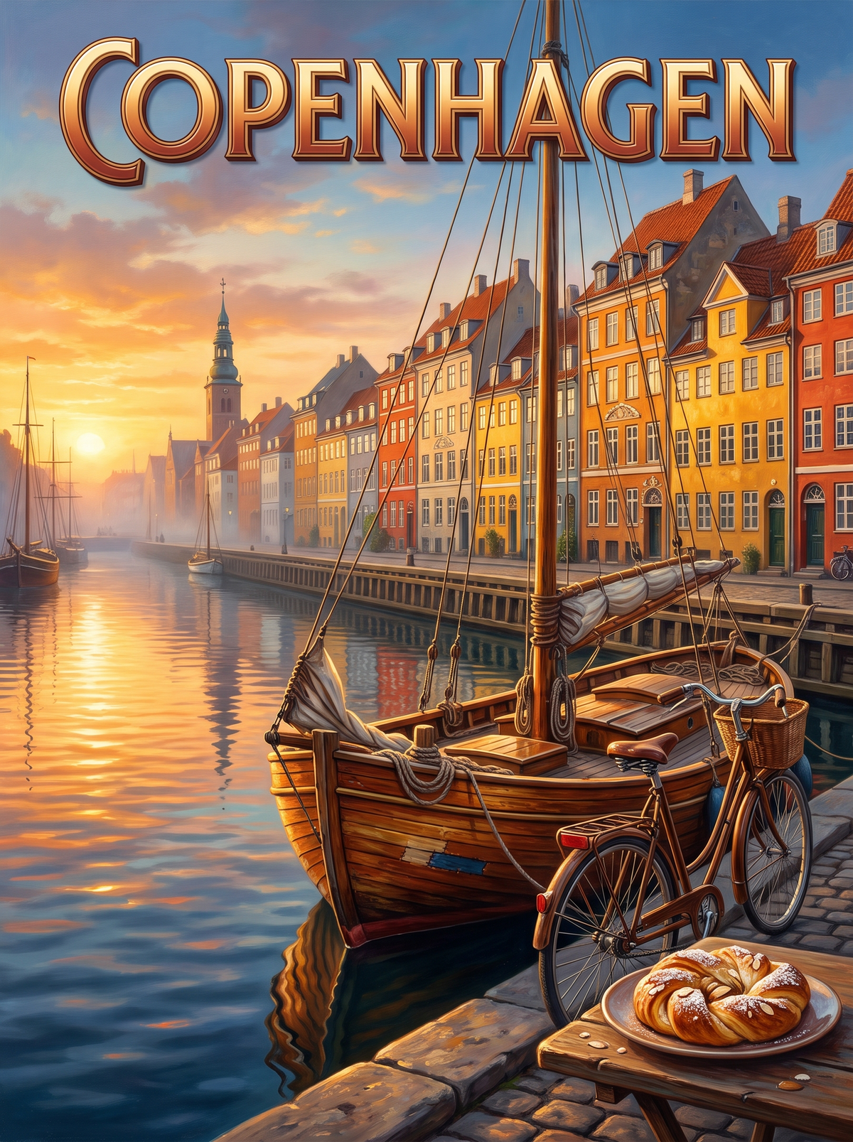 Copenhagen Nyhavn Harbour