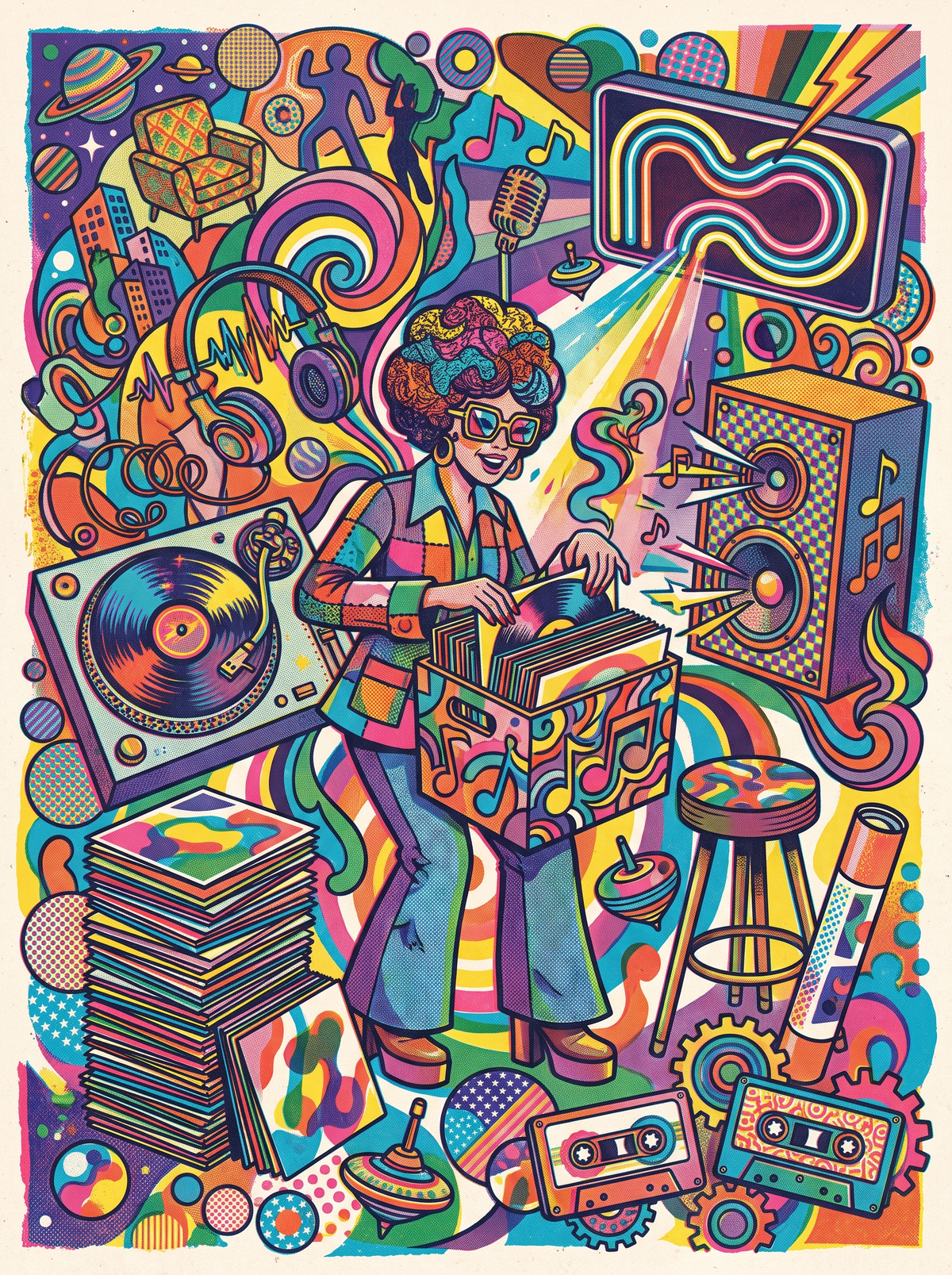 Crate Digger Turntable Scatter