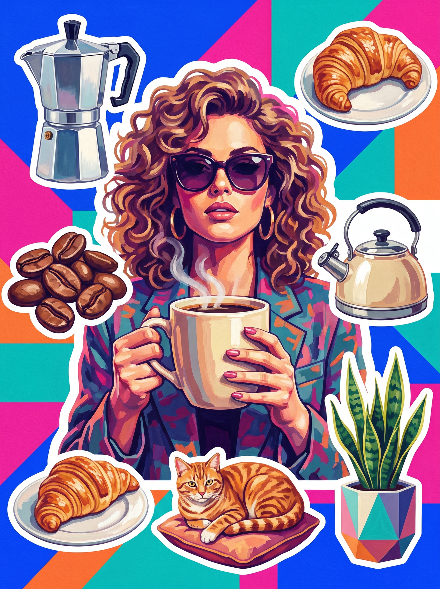 Curly Hair Coffee Mug
