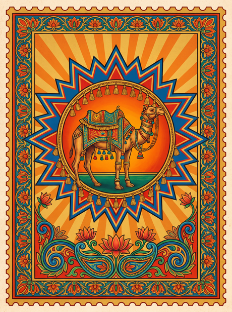 Decorated Camel Crest