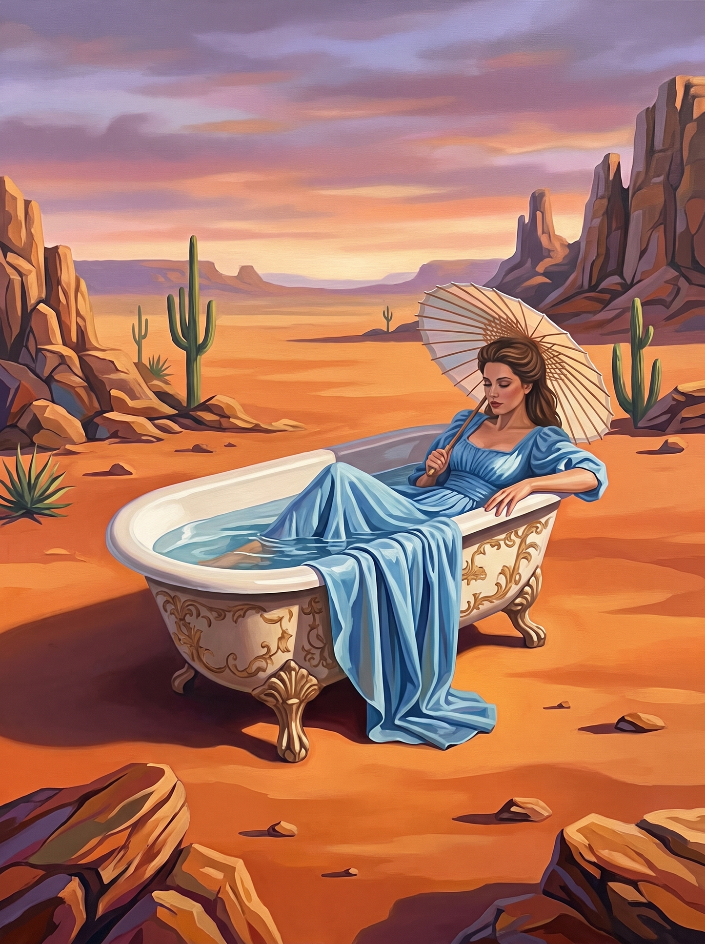 Desert Bathtub Parasol