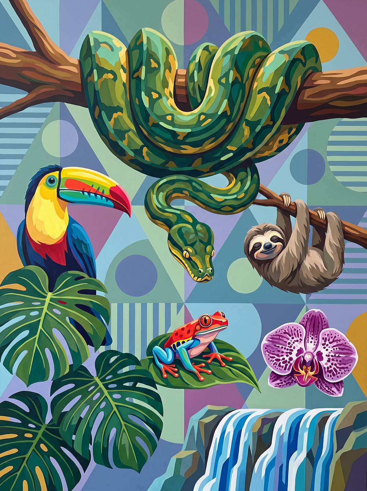 Emerald Python Toucan Sloth