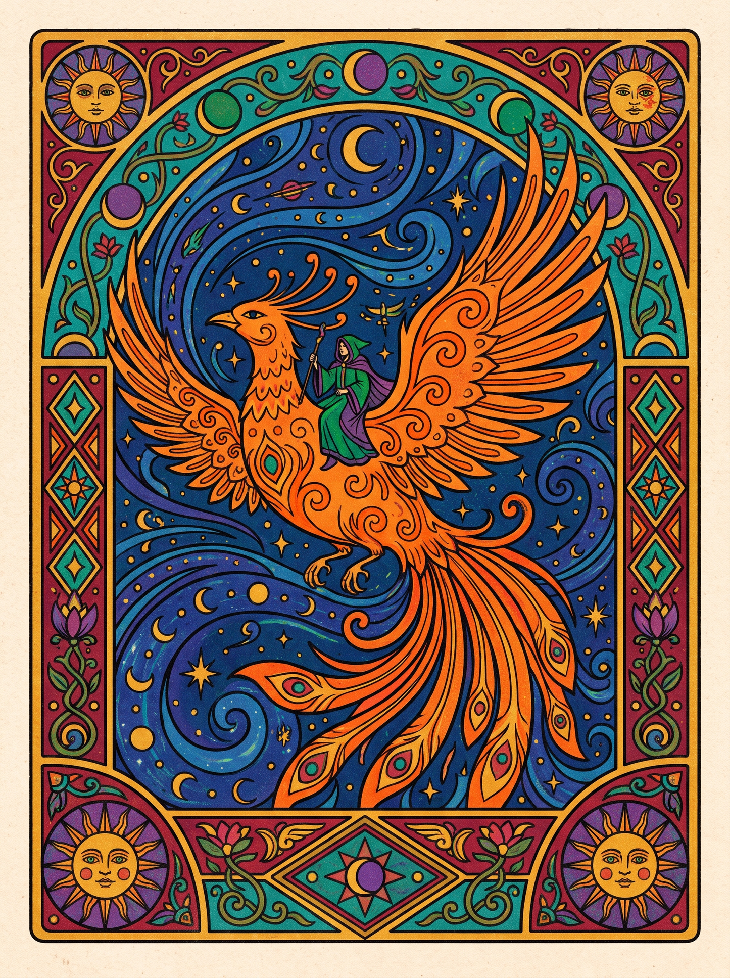 Firebird Of The Night Sky