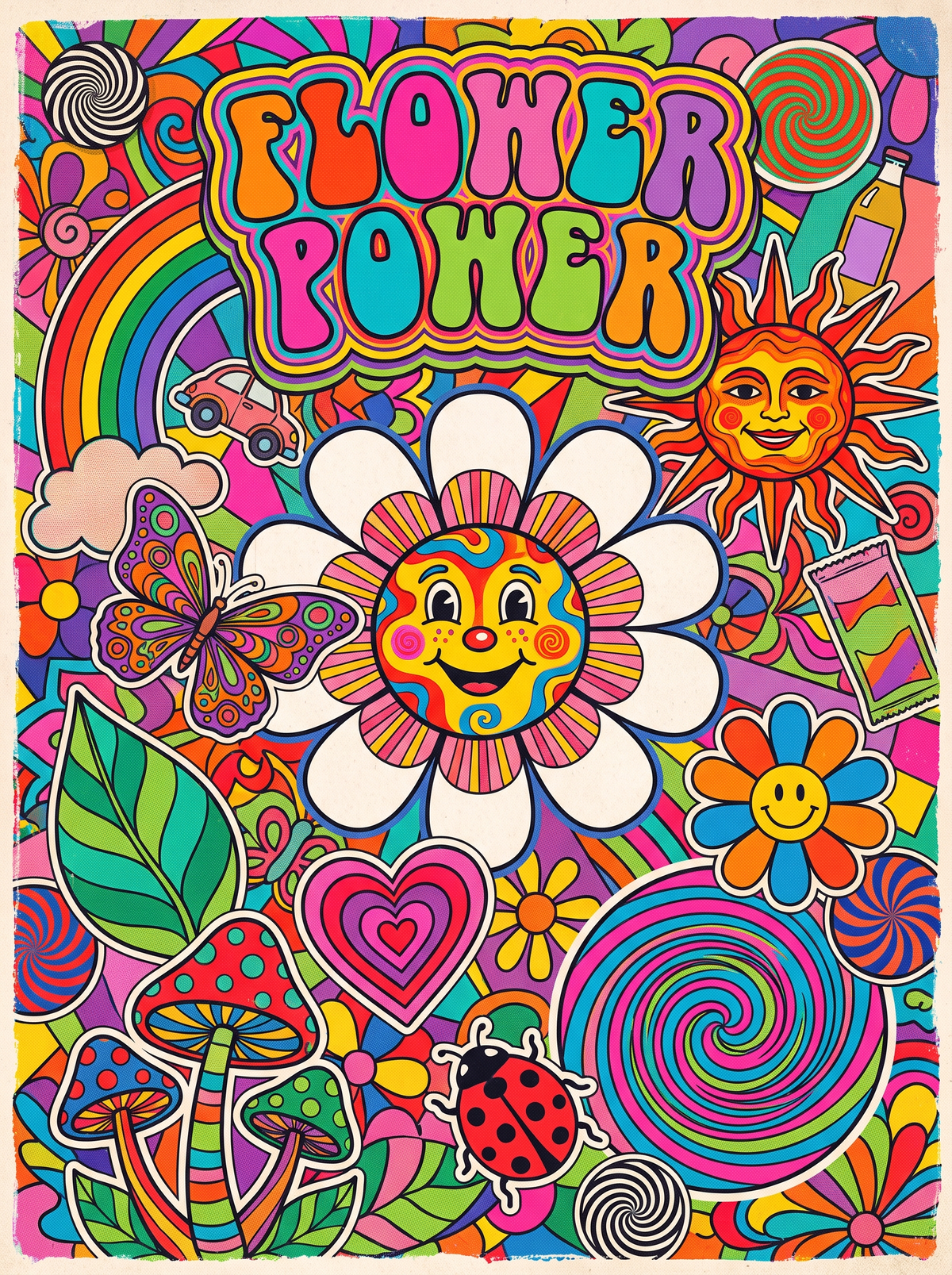 Flower Power Smiling Daisy