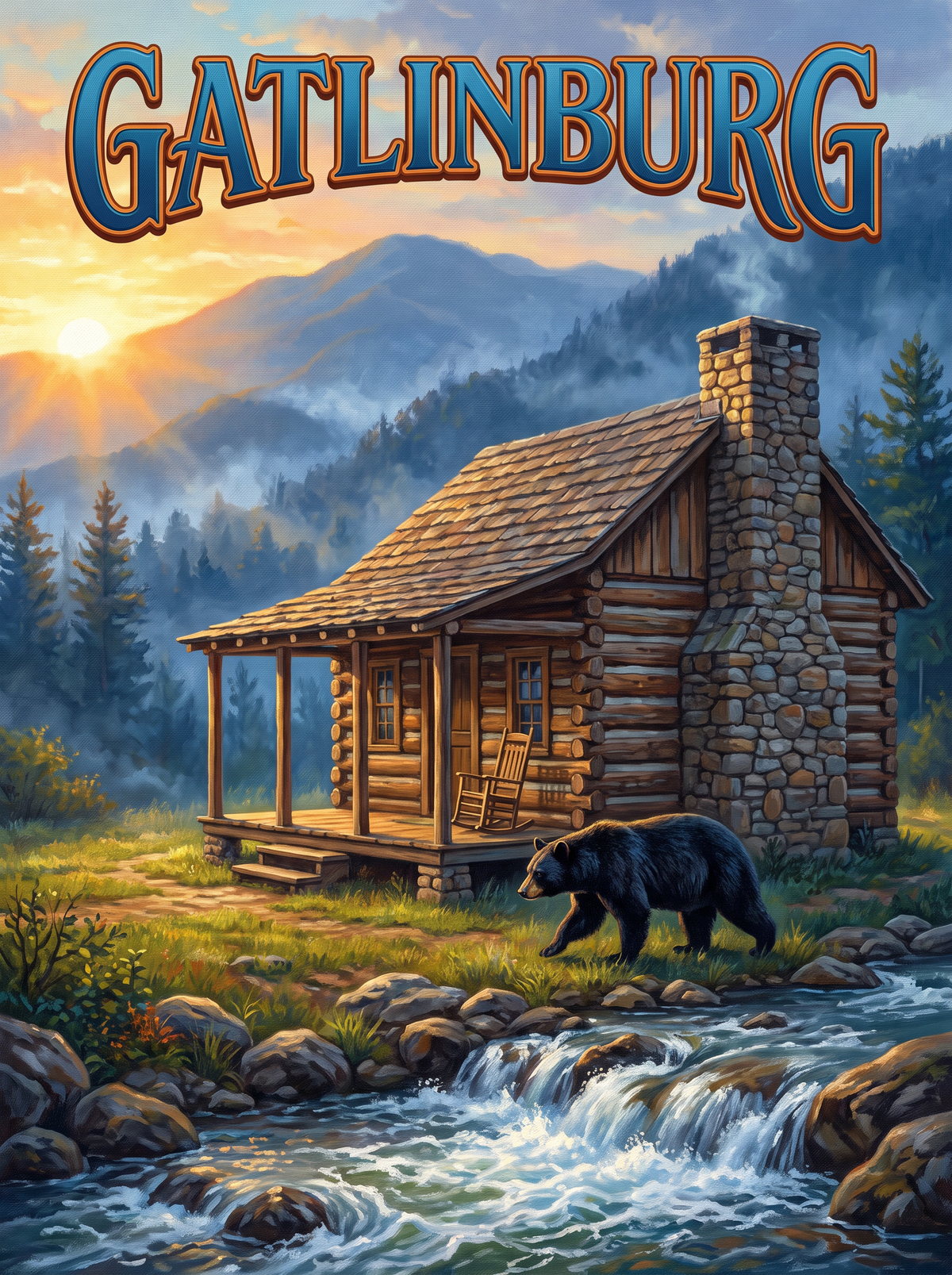 Gatlinburg Cabin And Bear
