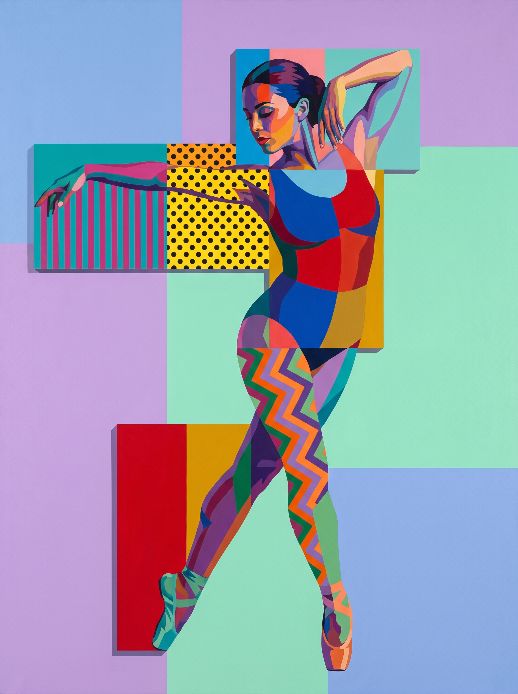 Geometric Ballet Pose