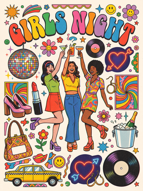 Girls Night Disco Ball (150 Color Diamond Painting)