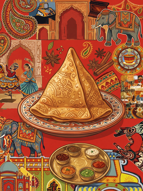 Golden Samosa Thali