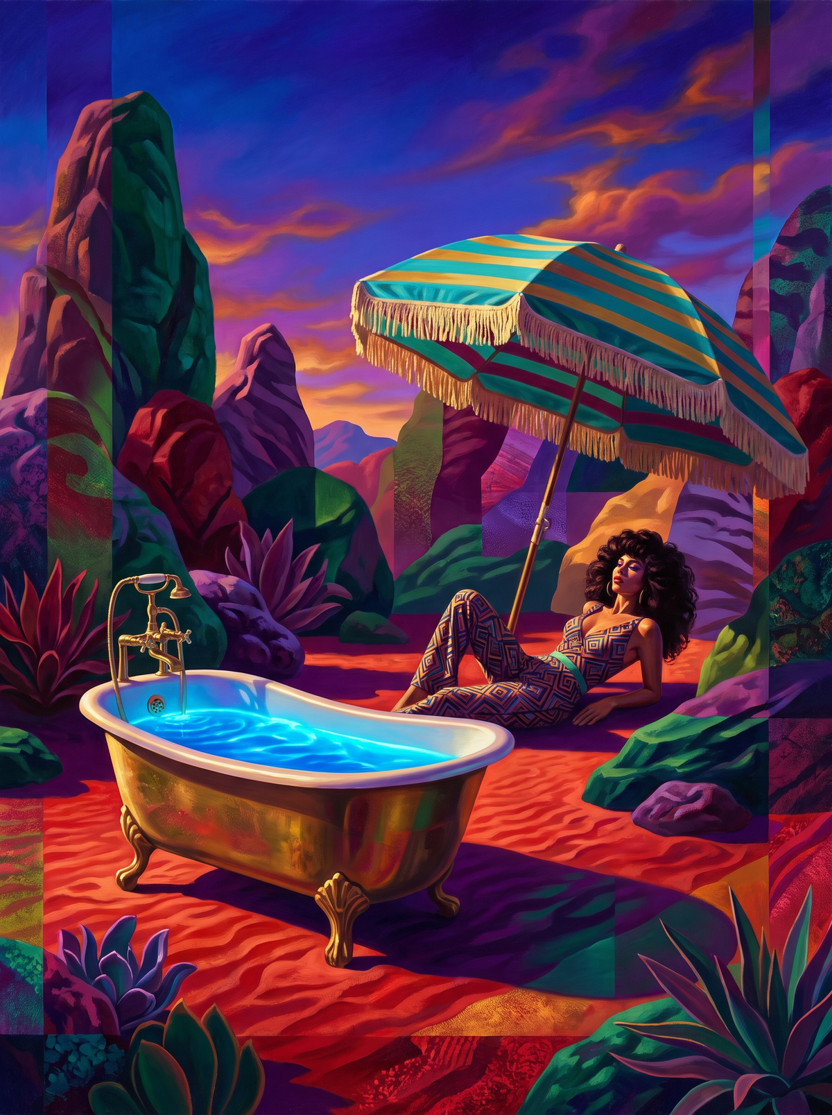 Golden Tub Desert Sunset