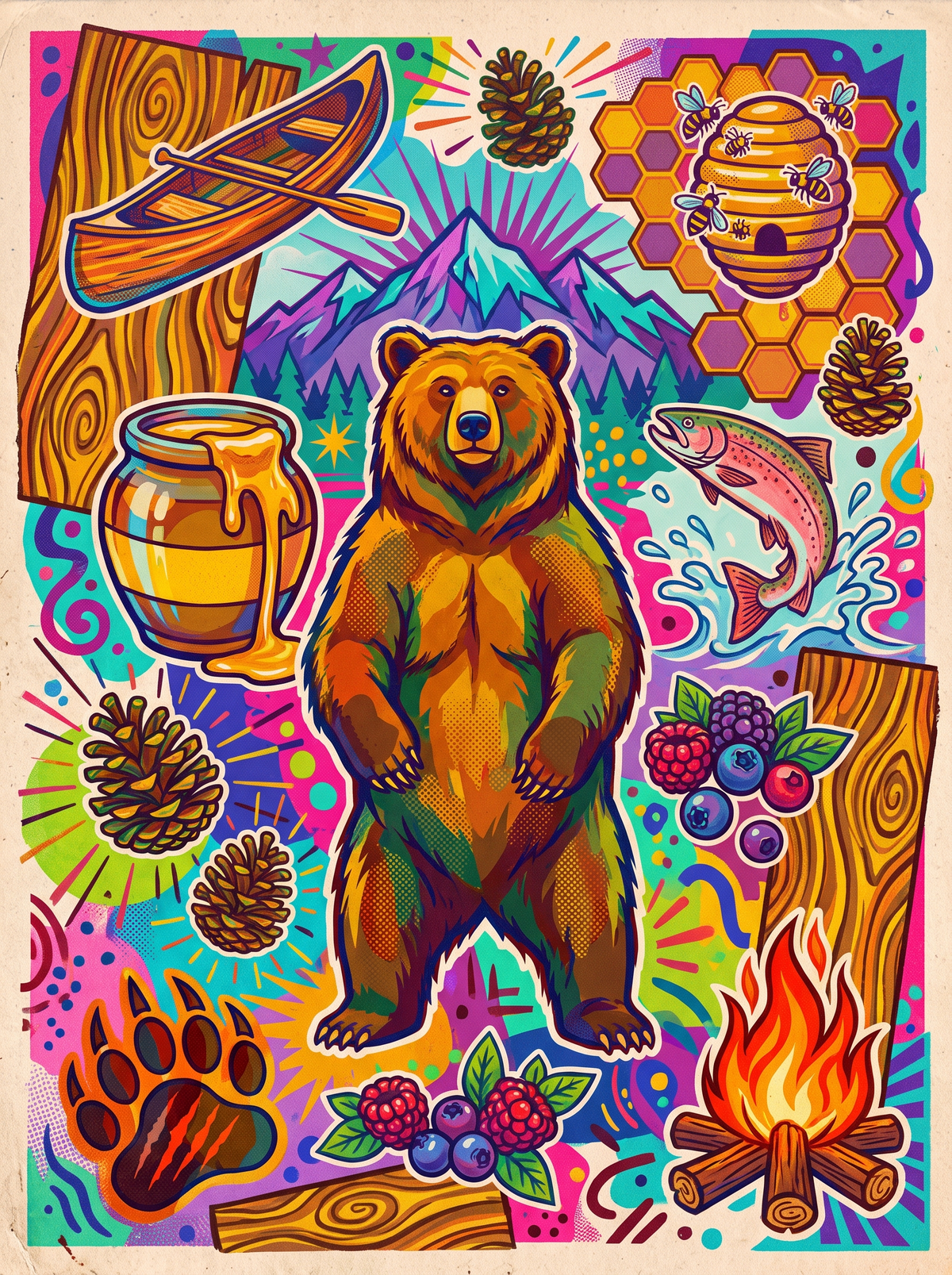 Grizzly Honey Campfire Scatter