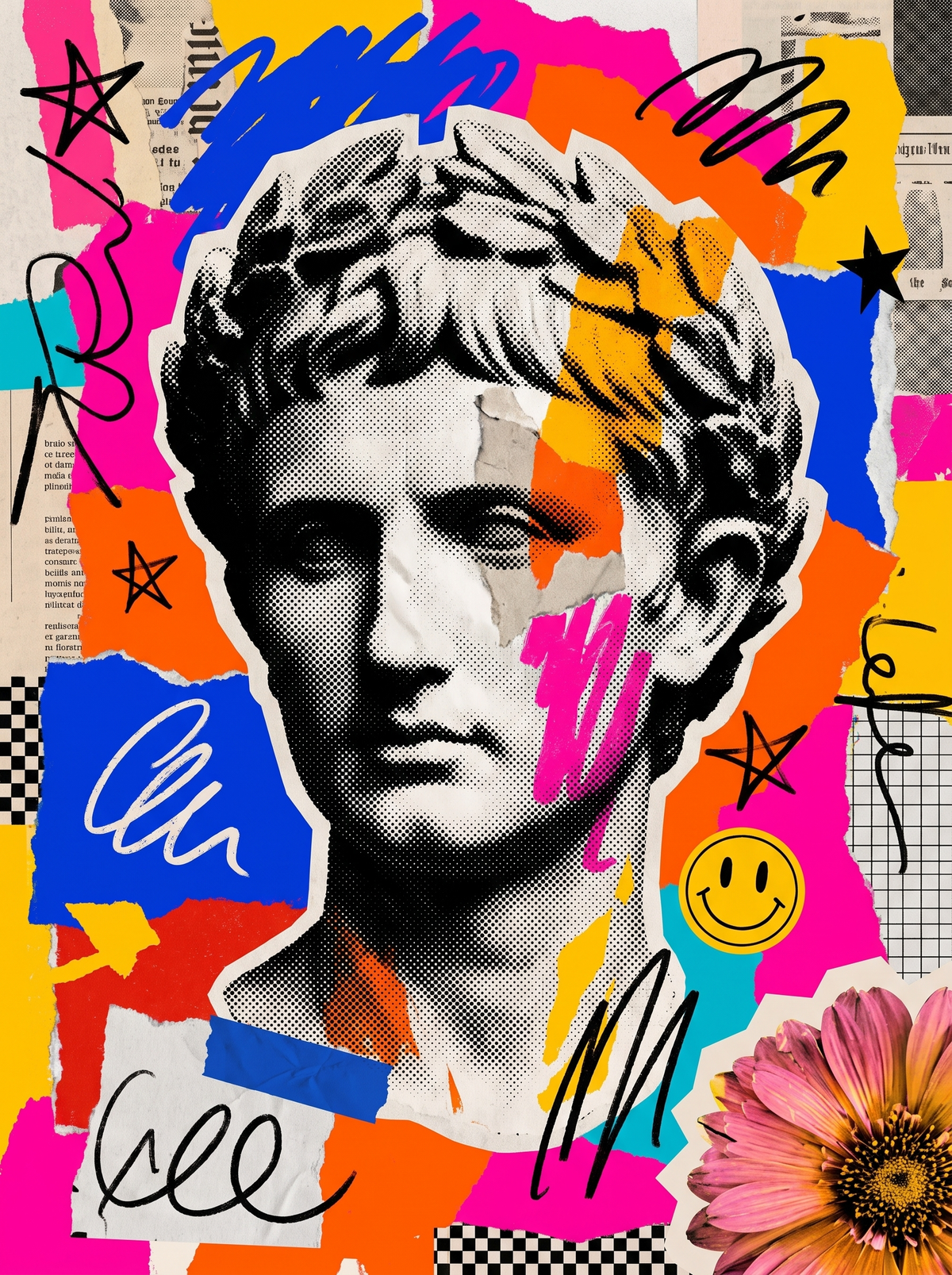 Halftone Roman Emperor