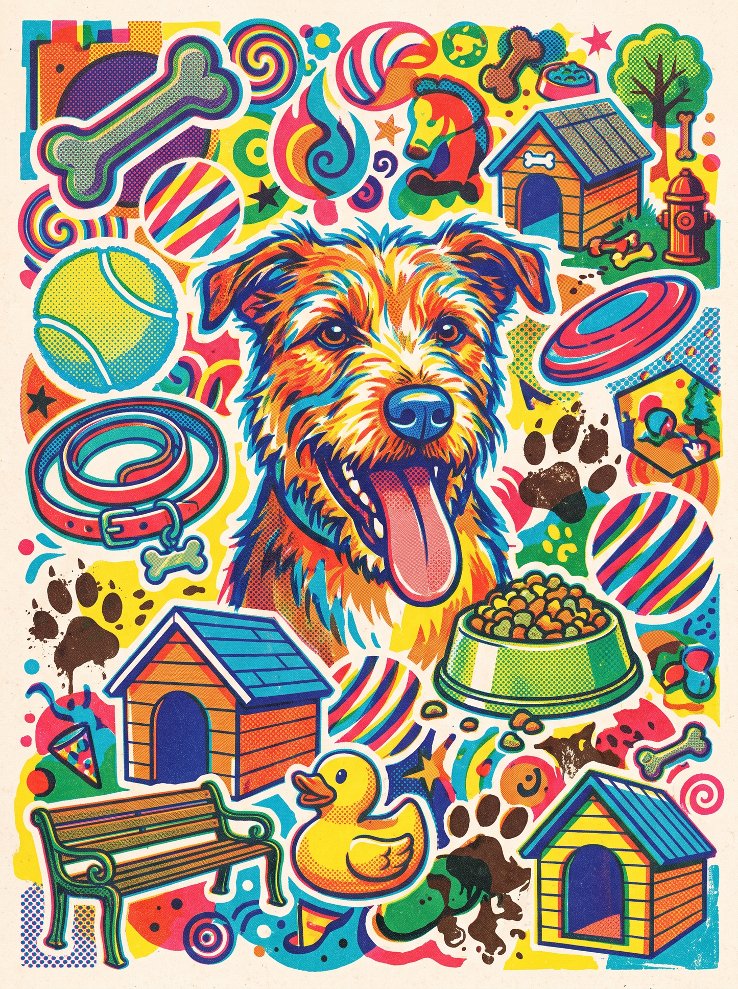 Happy Terrier Toy Scatter