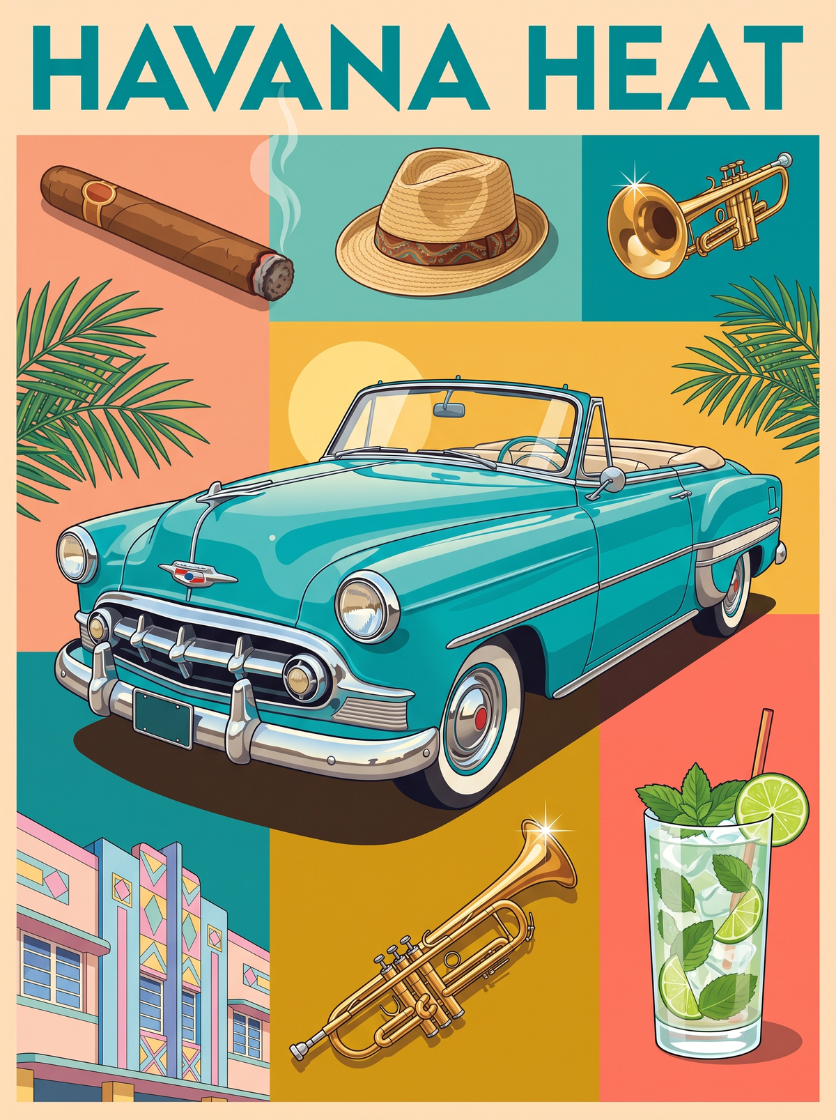 Havana Heat Turquoise Convertible