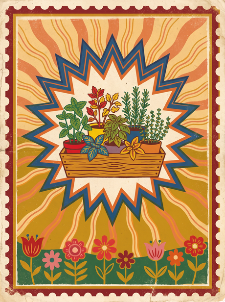 Herb Trough Sunburst