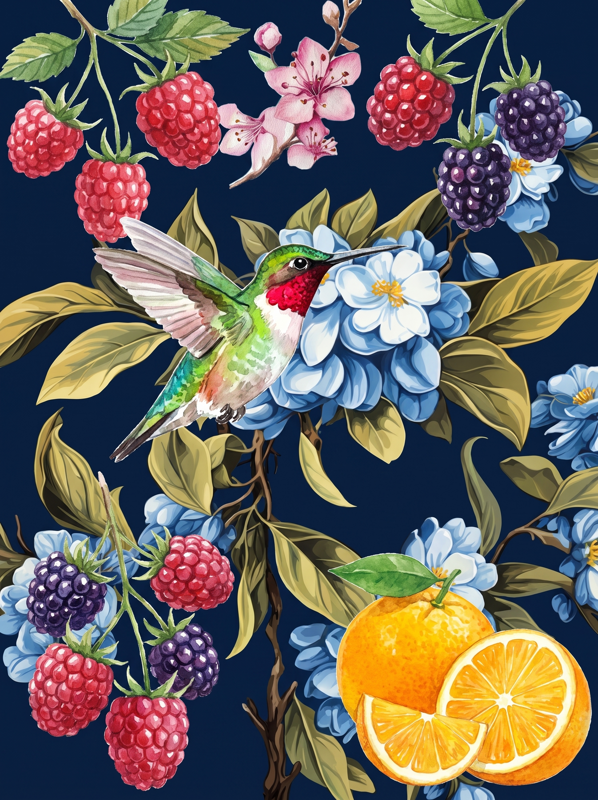 Hummingbird Berry Branch