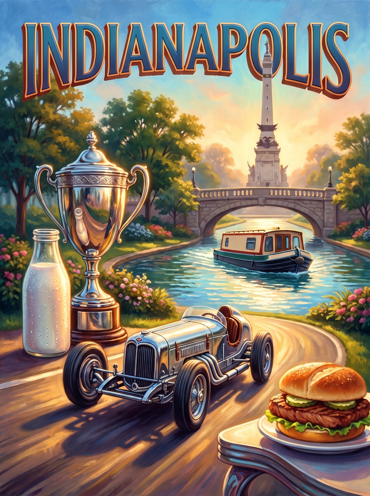 Indianapolis Race Car Trophy