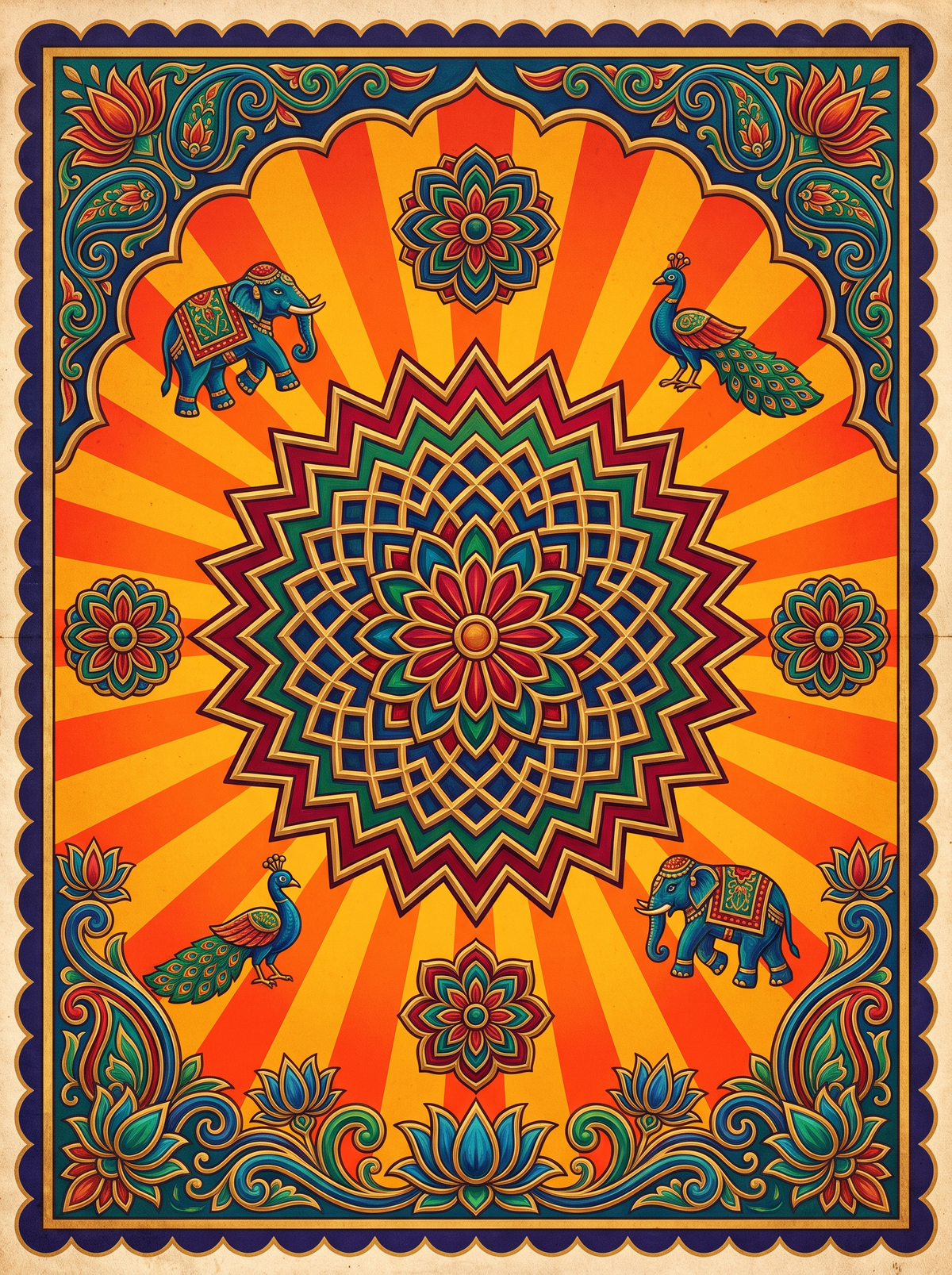 Jaali Lattice Rosette
