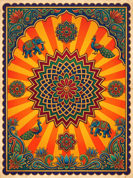 Jaali Lattice Rosette