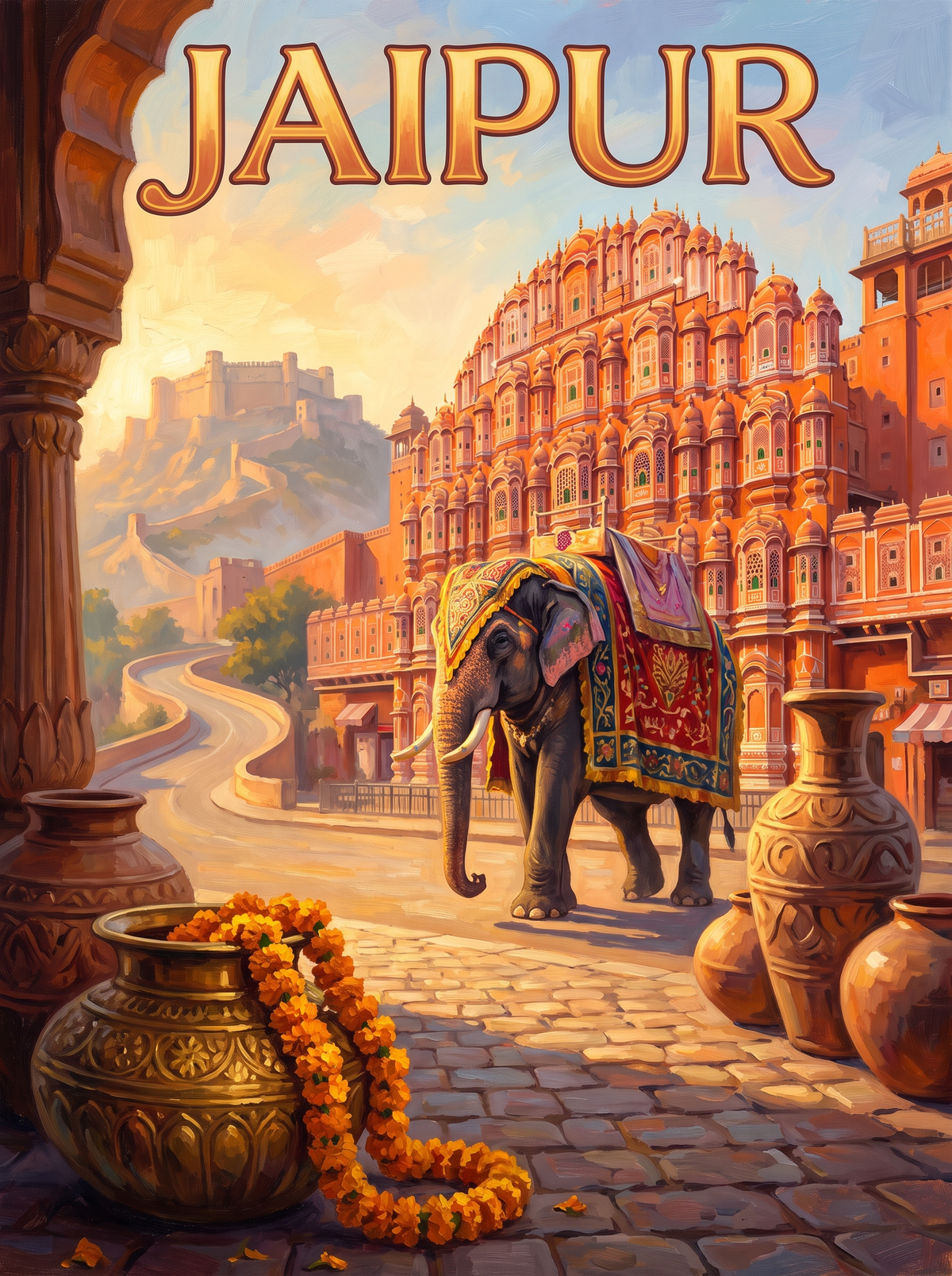 Jaipur Pink Palace Elephant