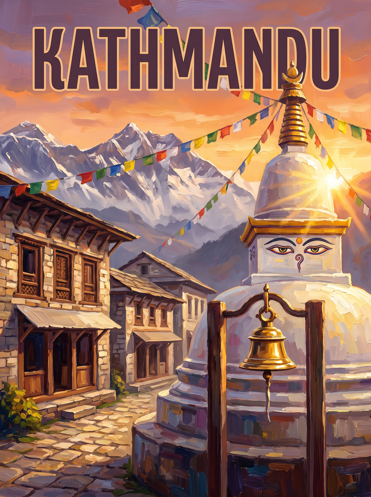 Kathmandu Stupa Prayer Flags
