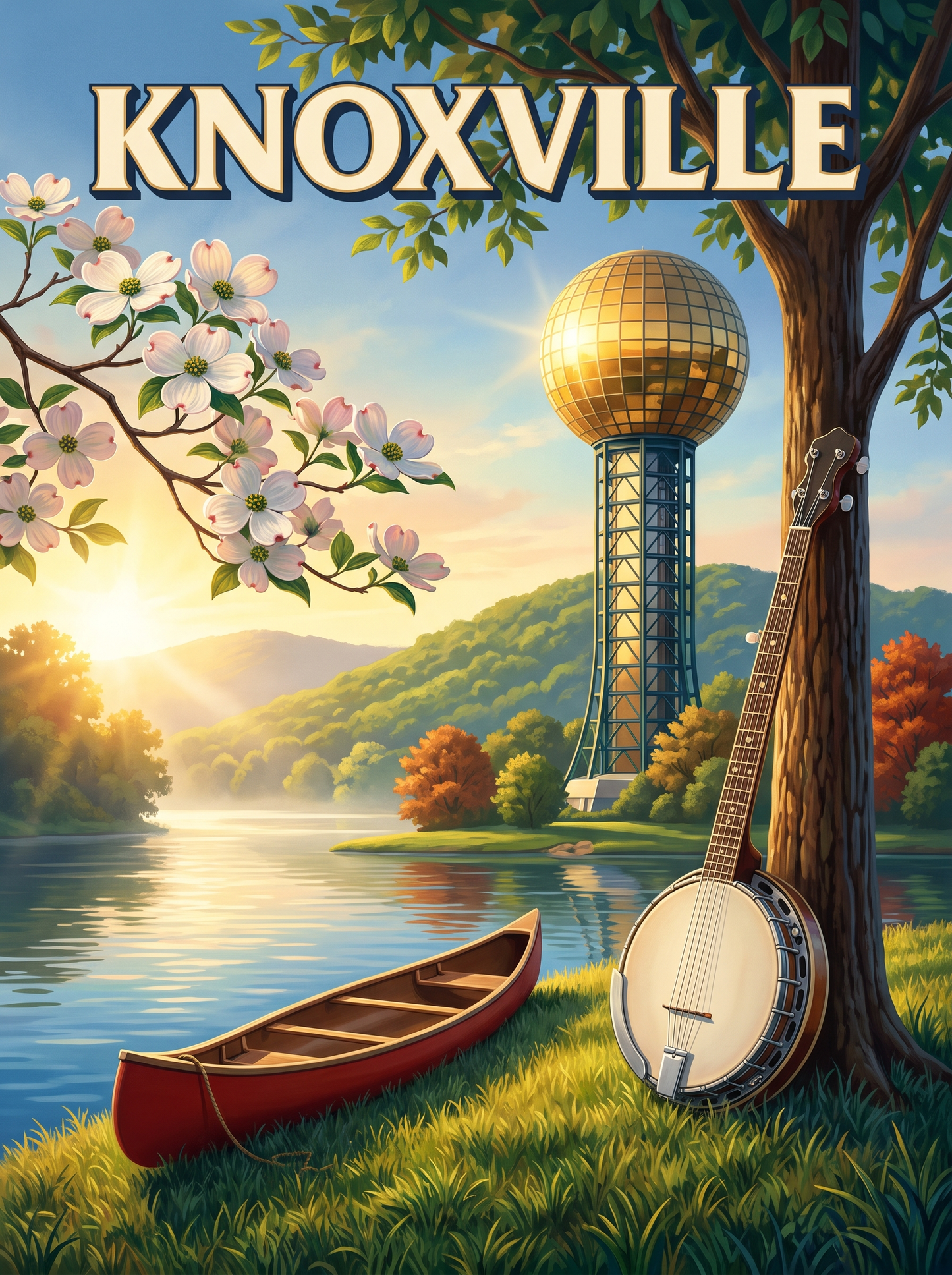 Knoxville Sunsphere And Banjo