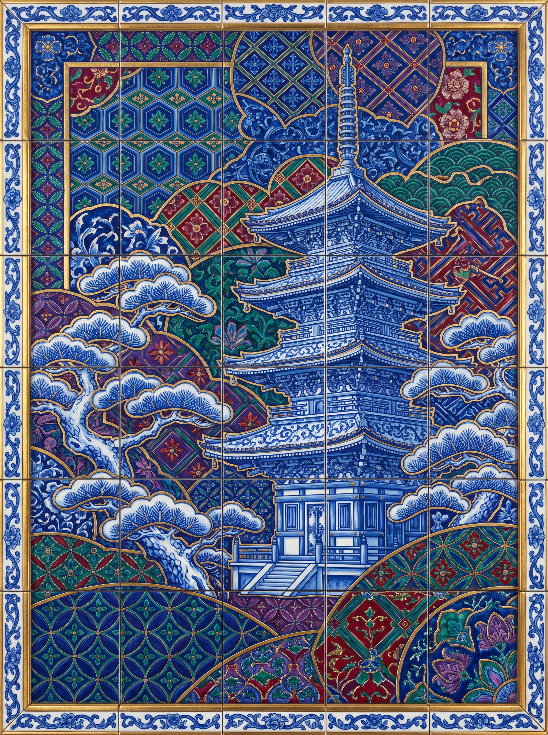 Kyoto Pagoda Tiles