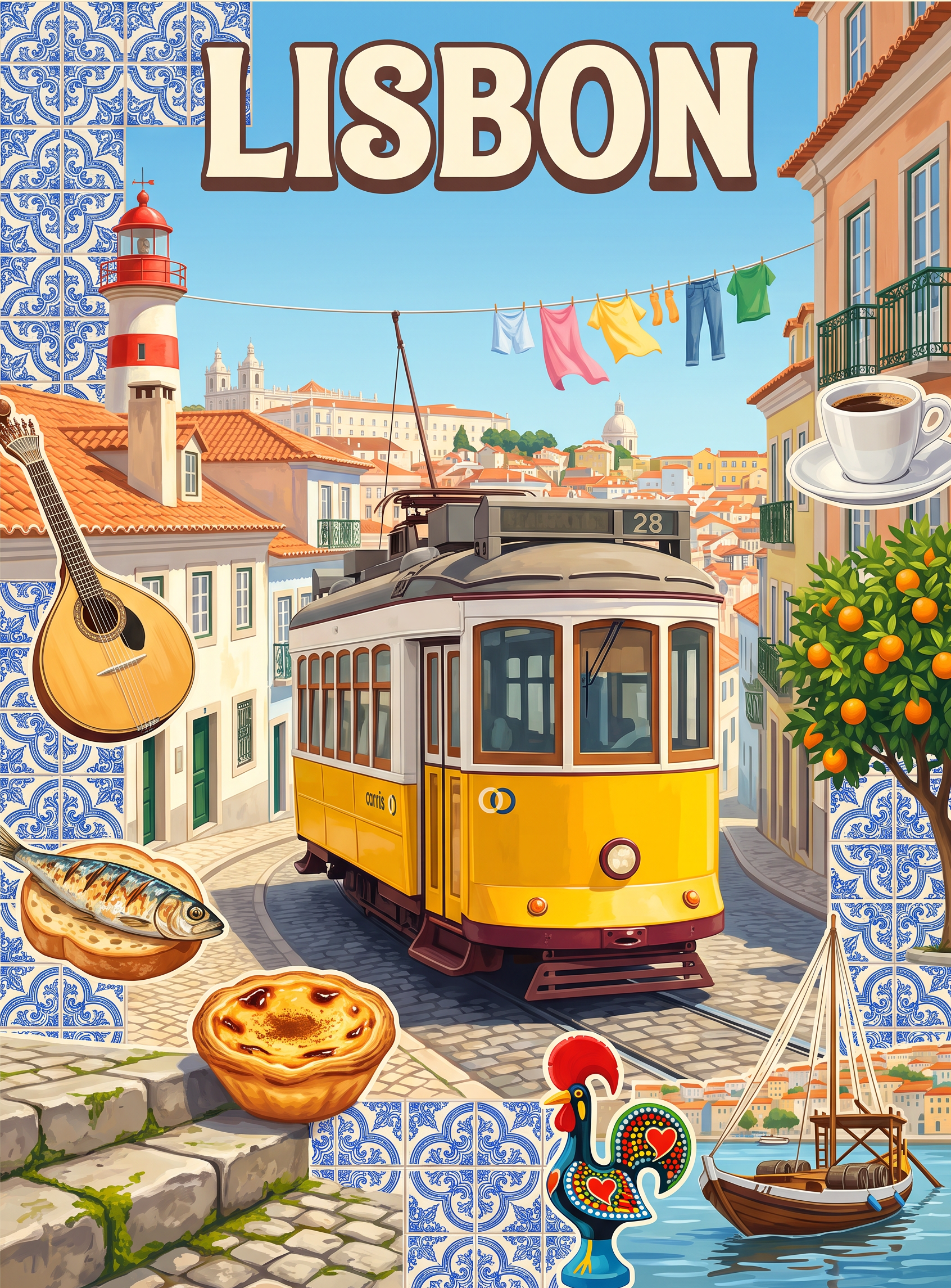 Lisbon Tram Hillside