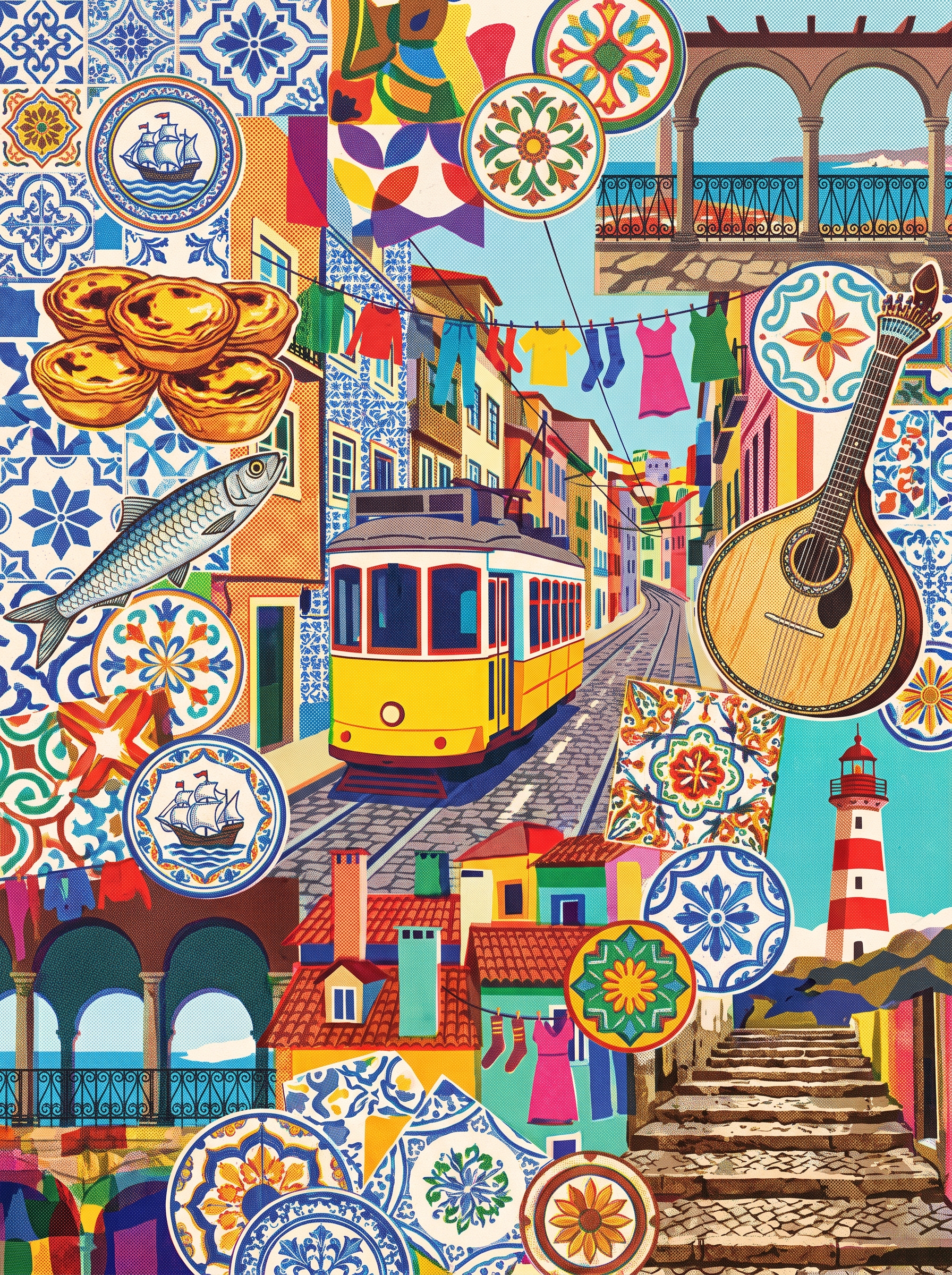 Lisbon Yellow Tram Tiles