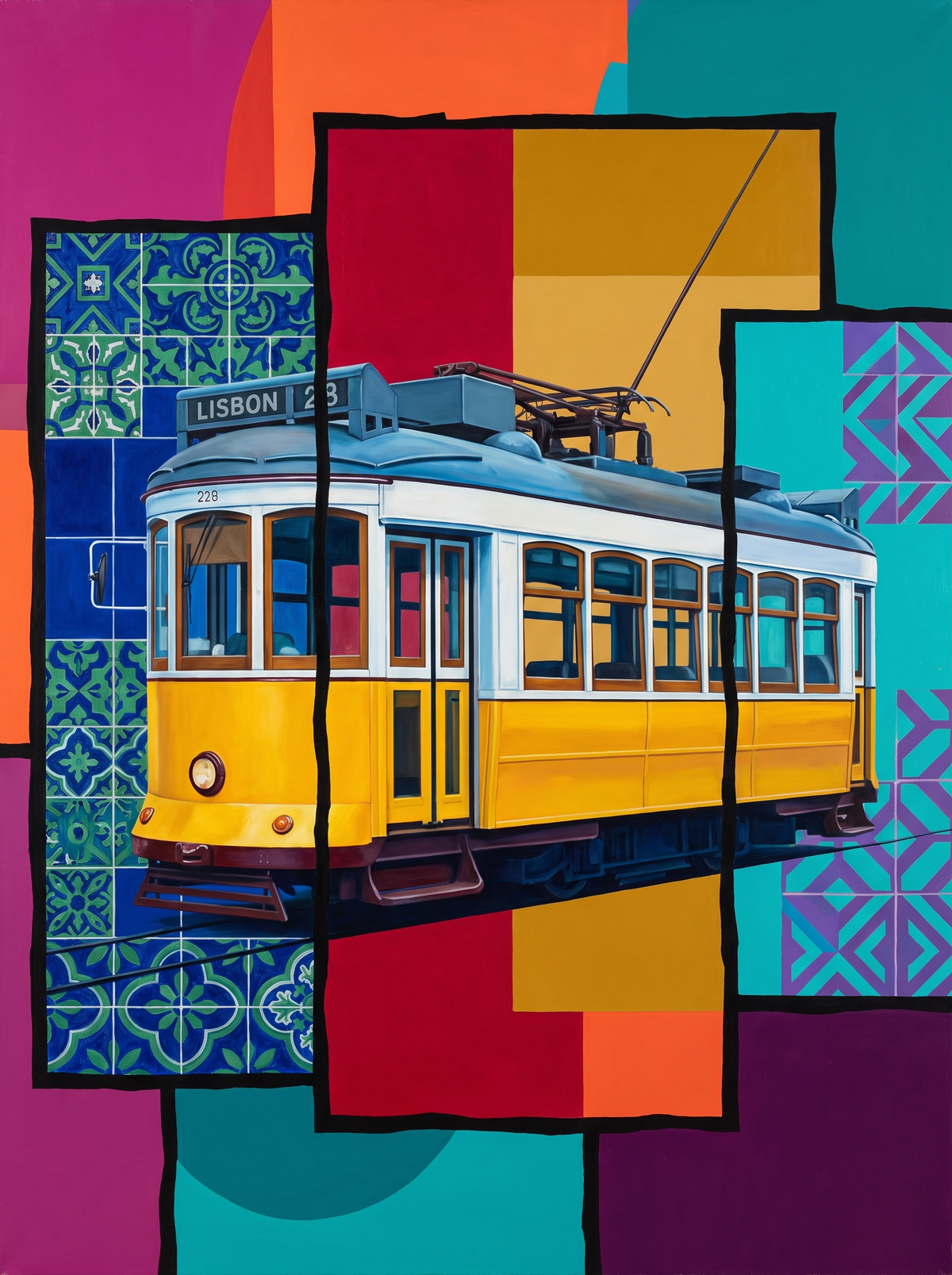 Lisbon Yellow Tram