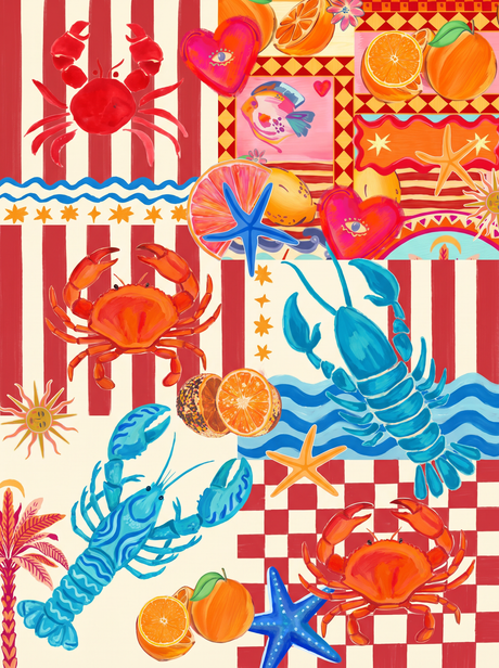 Lobster And Crab Stripes