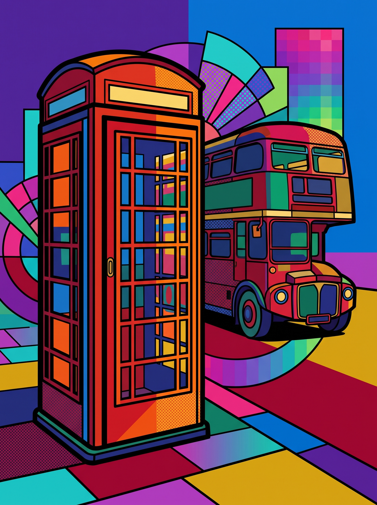 London Phone Box Bus
