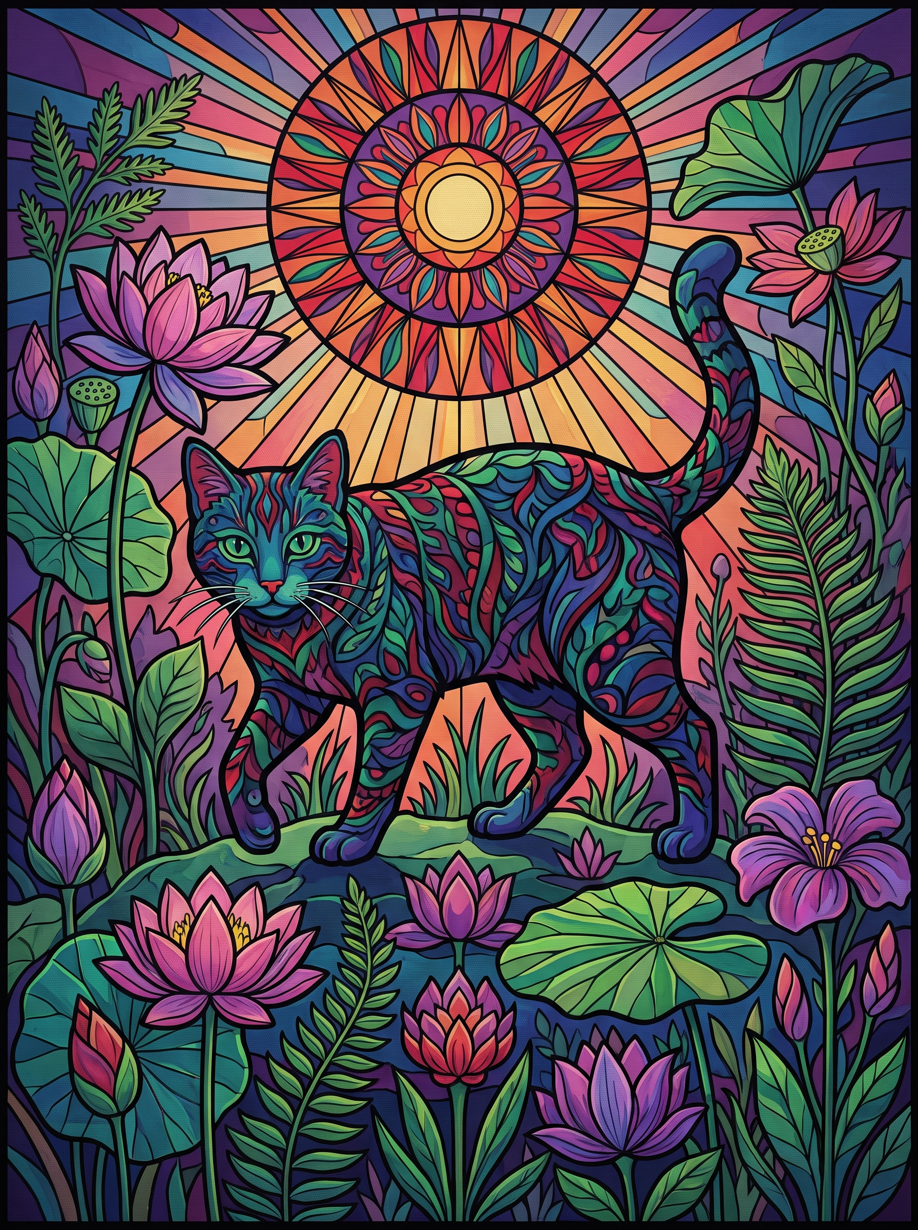 Lotus Pond Cat