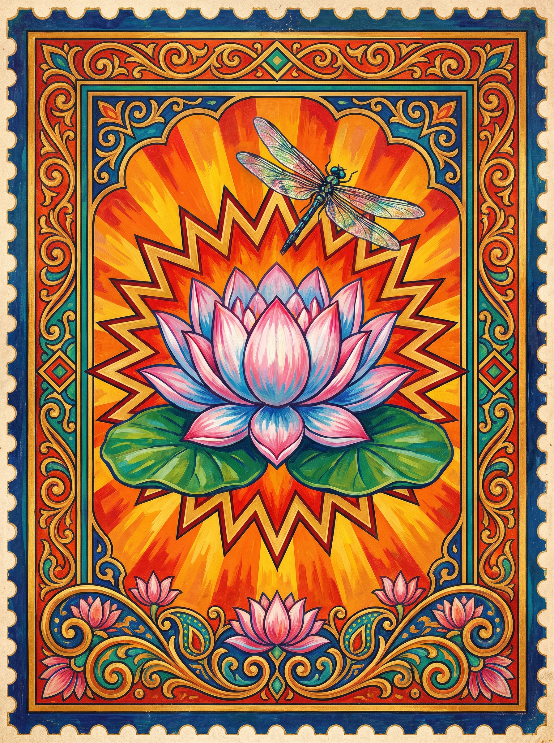 Lotus Pond Dragonfly