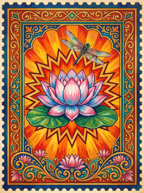 Lotus Pond Dragonfly