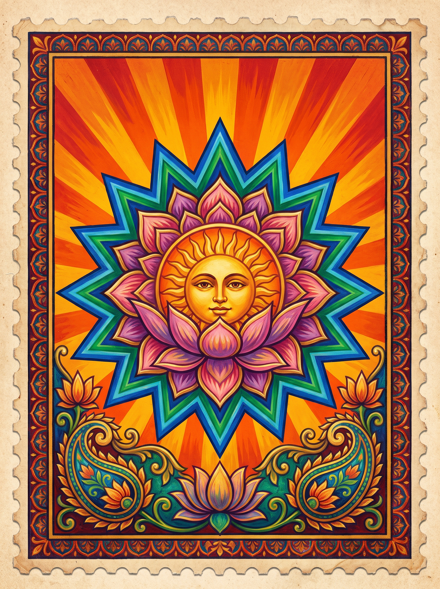 Lotus Sun Face