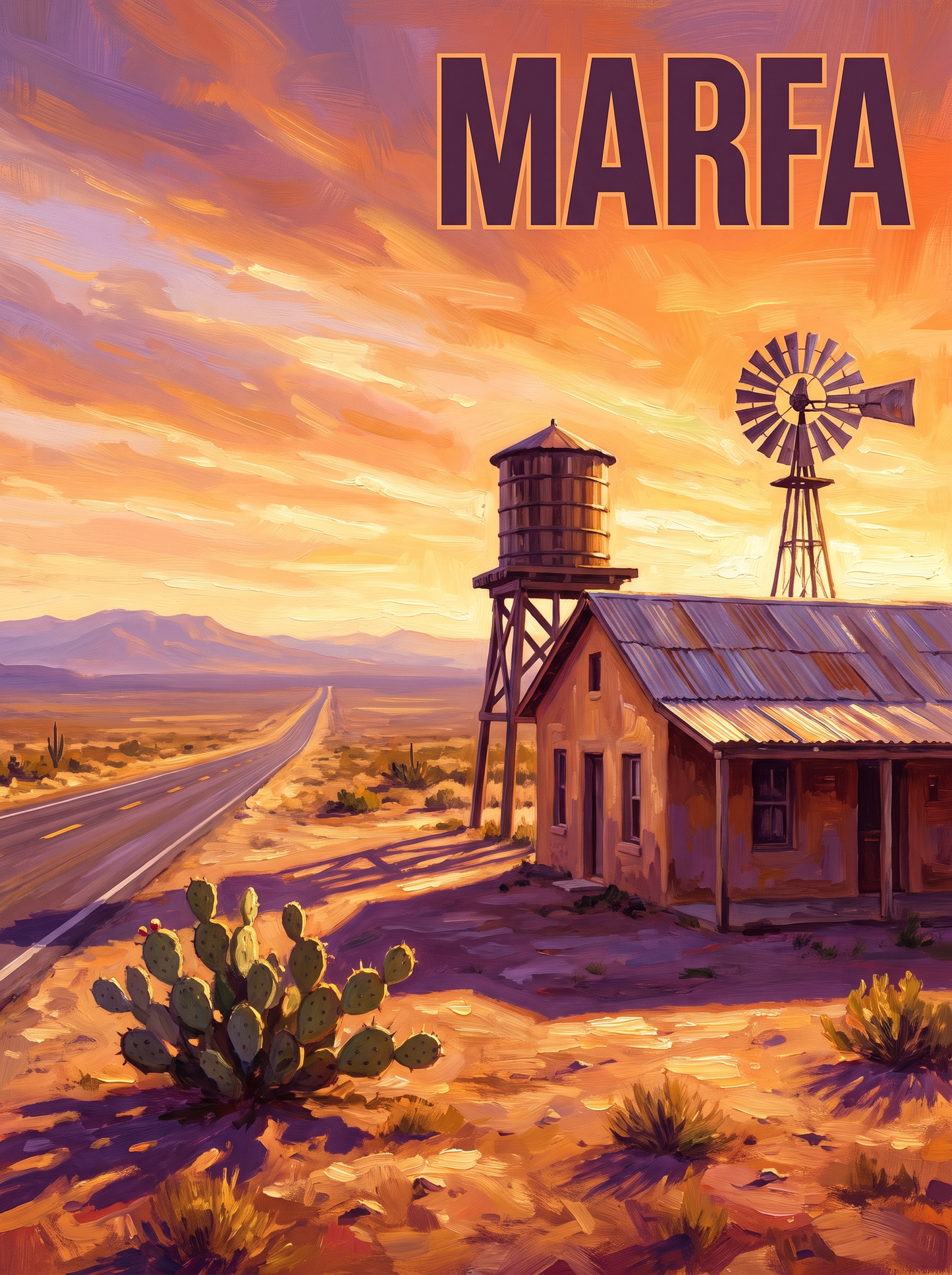 Marfa Desert Water Tower