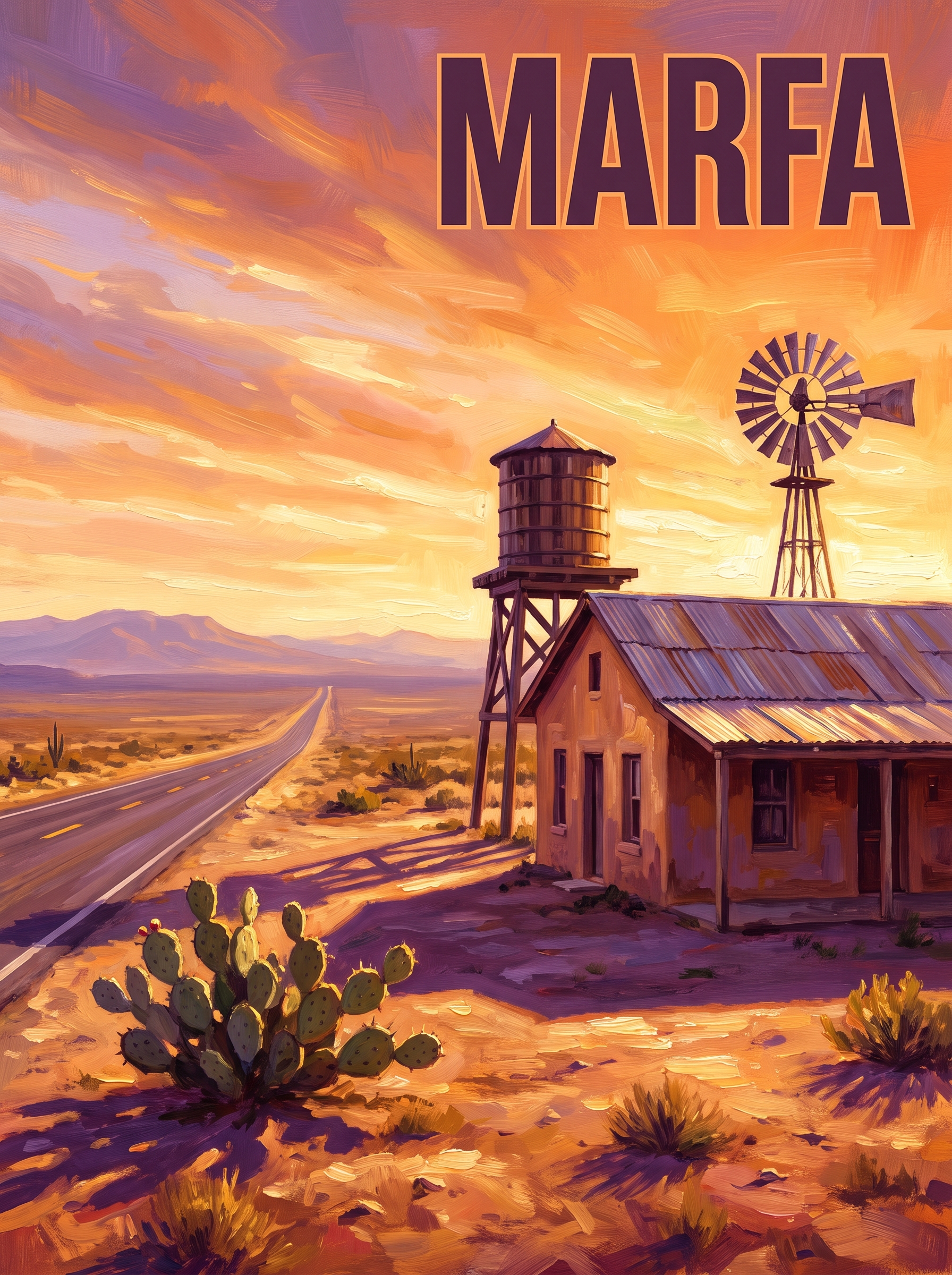 Marfa Desert Water Tower