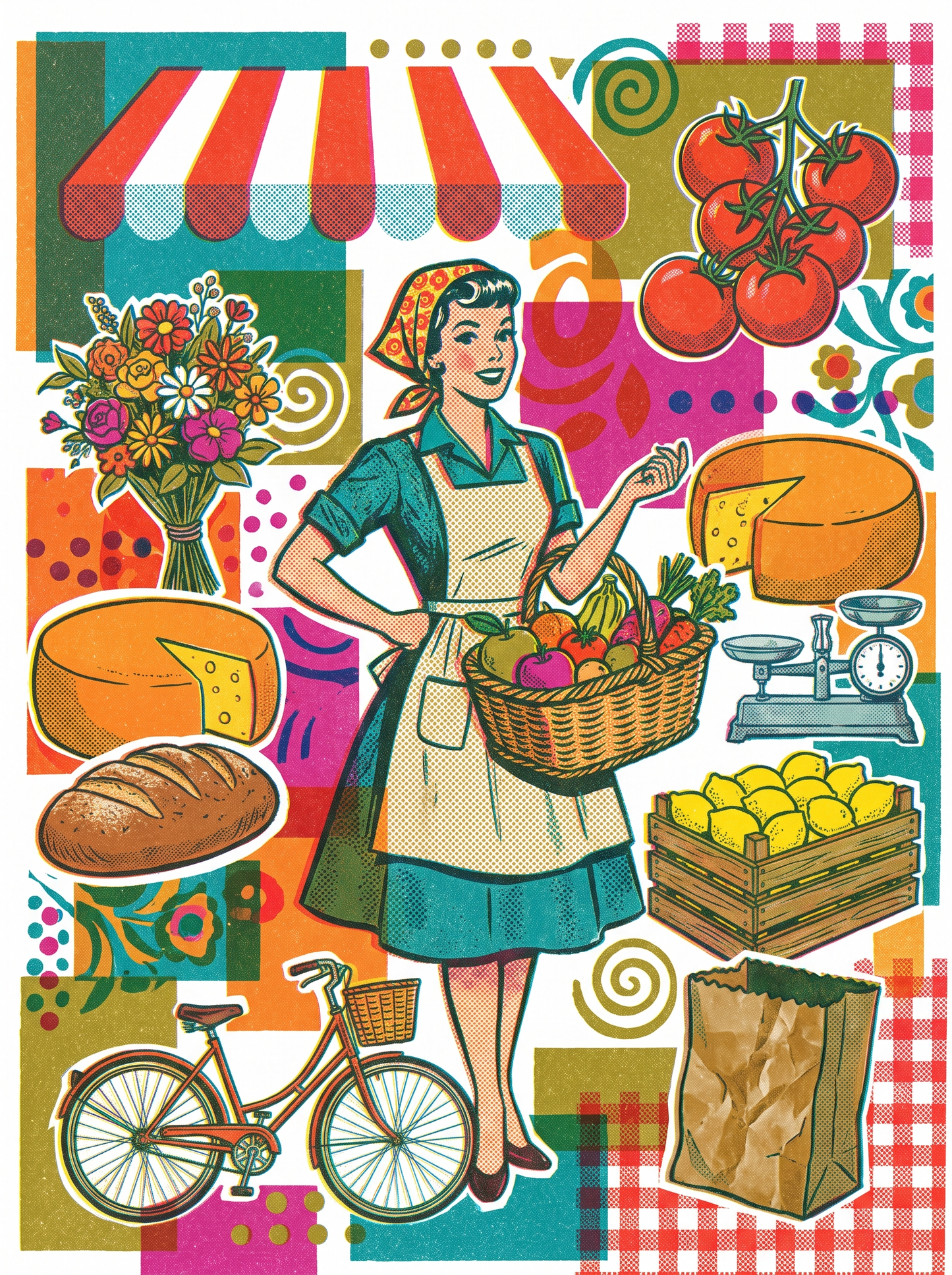 Market Stall Basket Girl