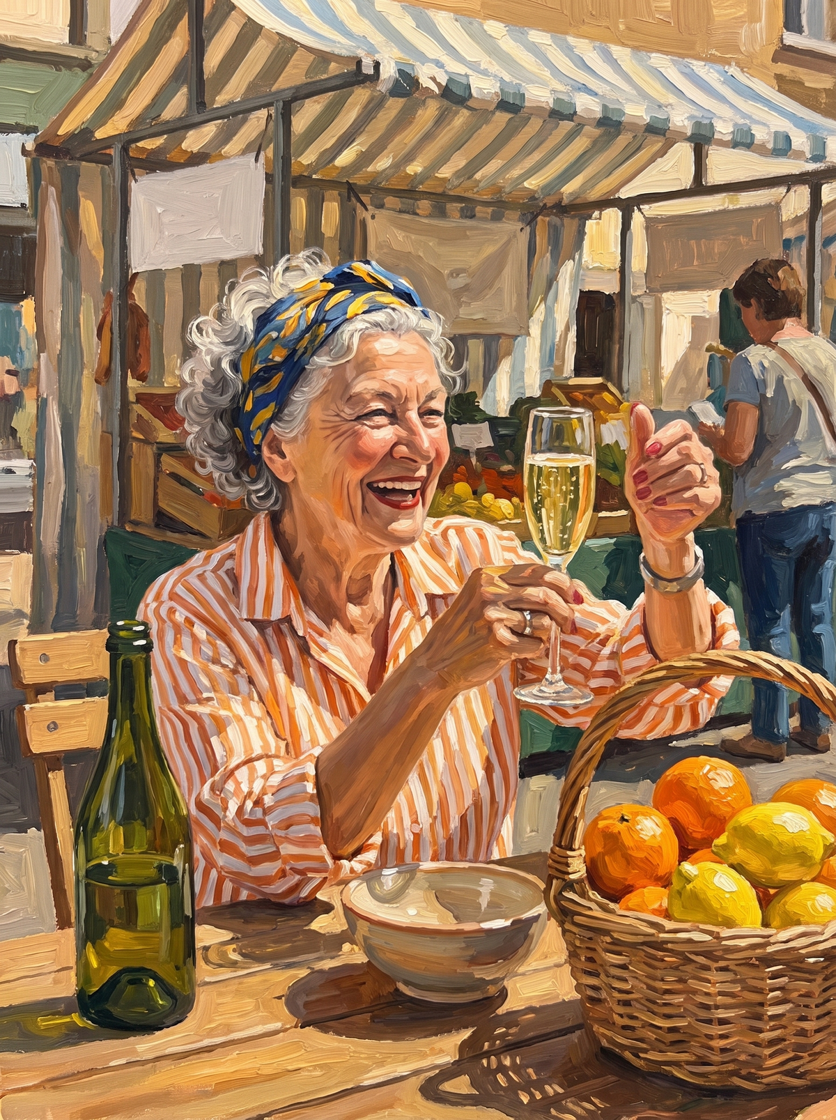 Market Stall Champagne Cheers
