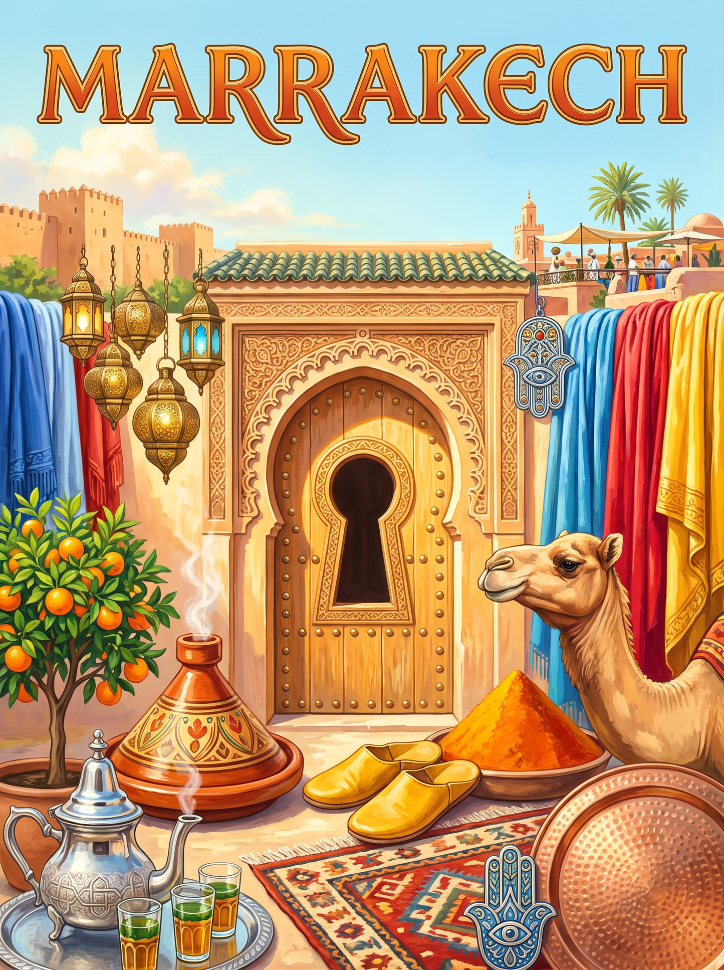 Marrakech Keyhole Door