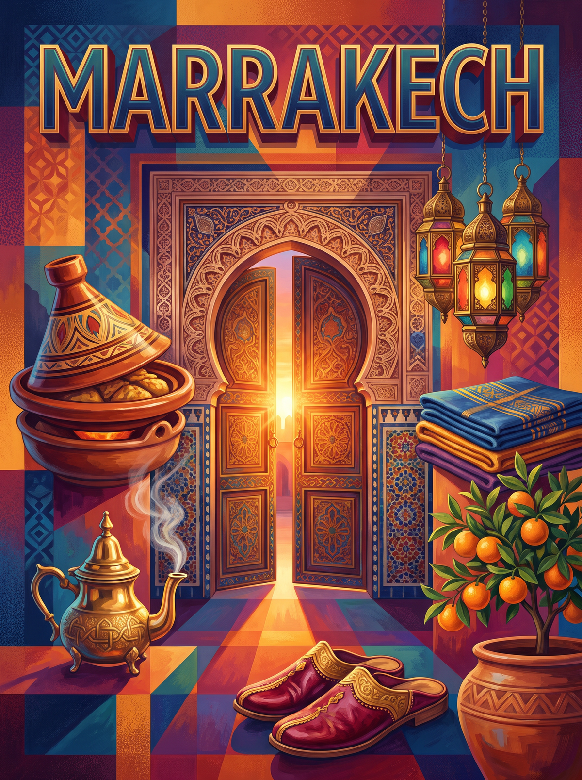 Marrakech Lanterns And Tagine
