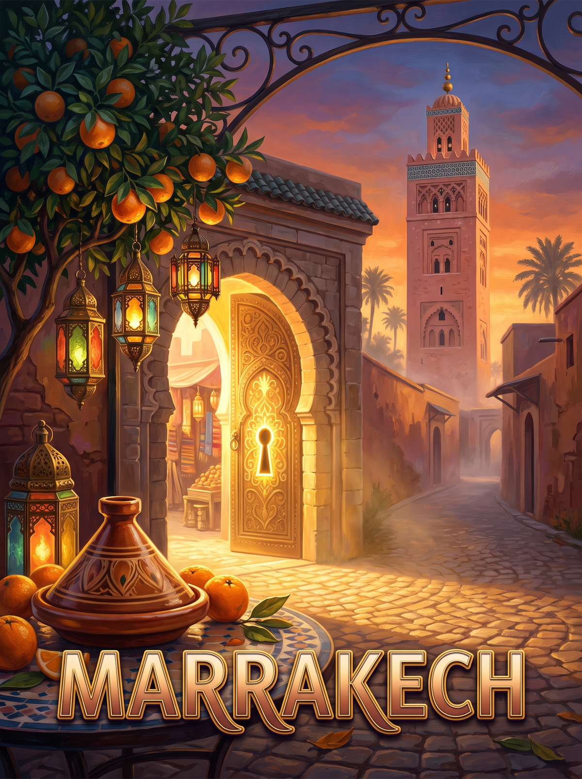 Marrakech Medina Doorway