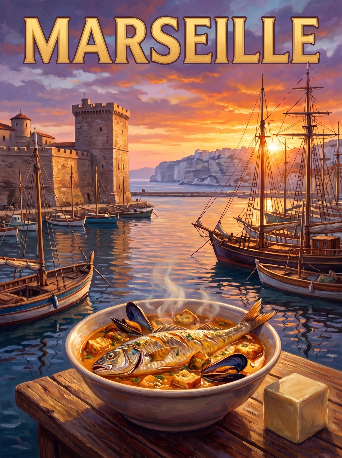 Marseille Bouillabaisse Port